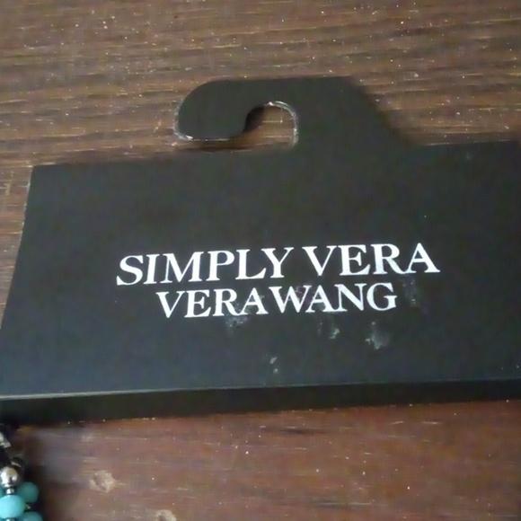 Simply Vera Vera Wang Blue Beaded Necklace & Dangling Earring Set - Picture 3 of 10